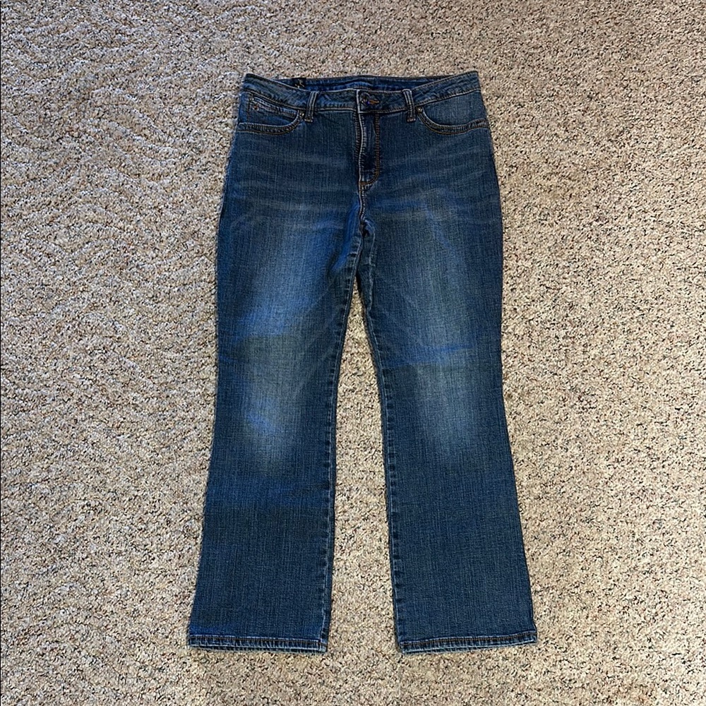 Aura Blue Flare Wide Leg Jeans